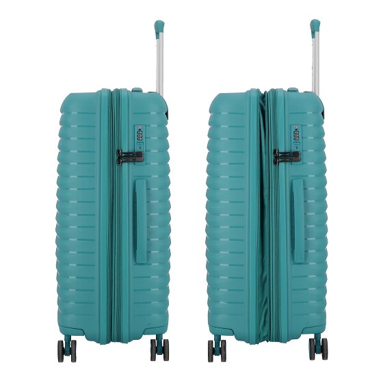 d&n Travel Line 4500 4 kółka Walizka M 65 cm z plisą rozprężną