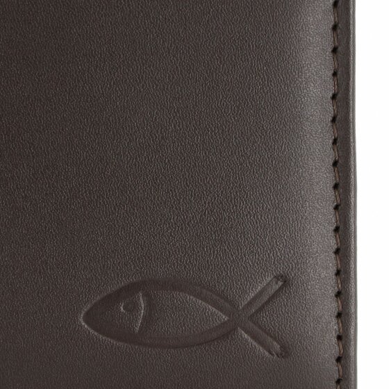 oxmox Leather Portfel Ochrona RFID Skóra 10 cm