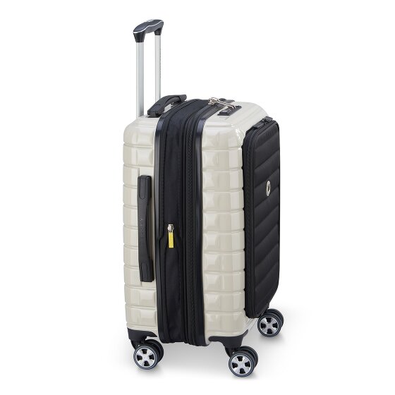 Delsey Paris 4-kołowy wózek kabinowy Shadow 5.0 z przegrodą na laptopa 55 cm i rozszerzaną plisą