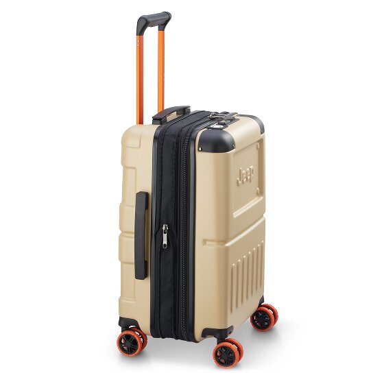 Jeep JH002B 4 kółka Walizka kabinowy XL 55 cm z plisą rozprężną