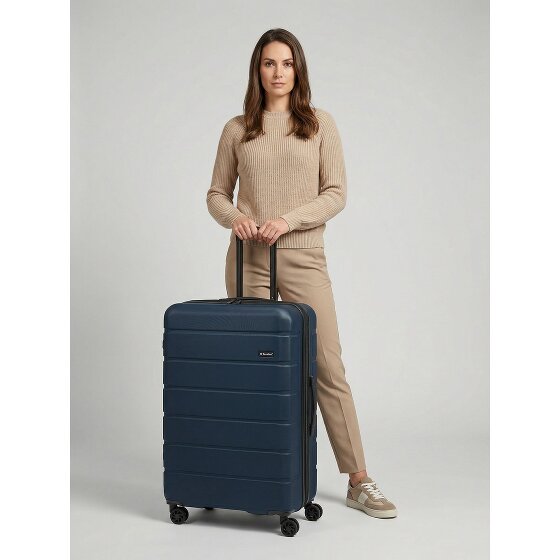 Saxoline Miami 4 kółka Walizka L 75 cm z plisą rozprężną