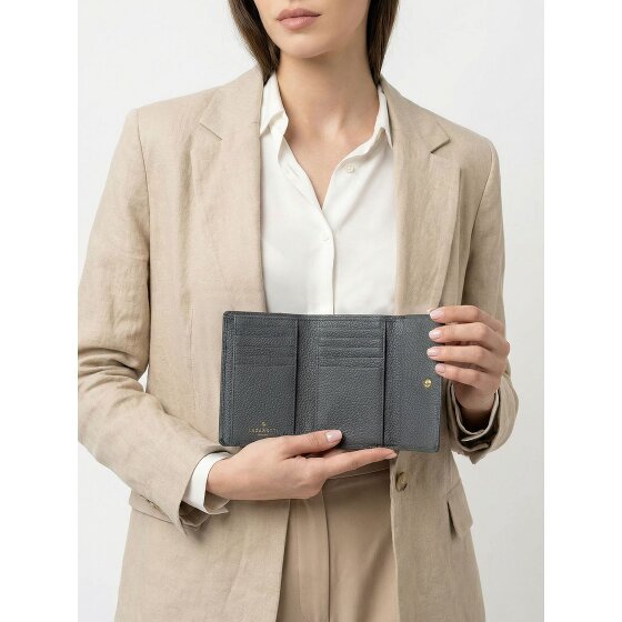 Lazarotti Skórzany portfel Bologna XL z przegrodą na zamek błyskawiczny, skóra 14 cm