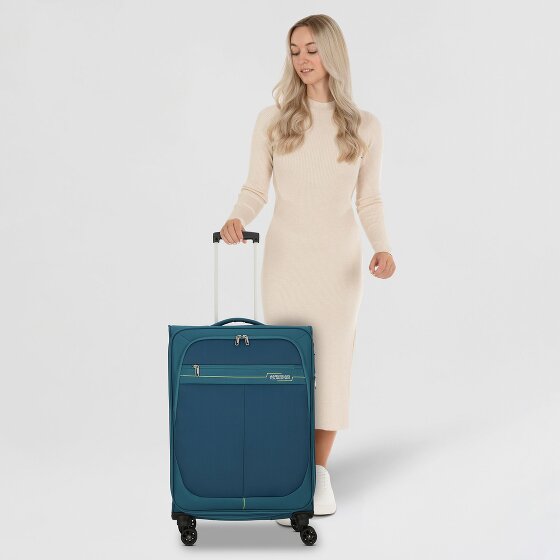 American Tourister Deep Dive 4 kółka Walizka 67 cm z plisą rozprężną