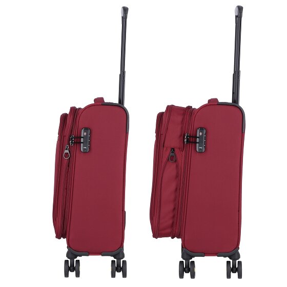 d&n Travel Line 9704 4 kółka Walizka kabinowa S 55 cm z funkcją poszerzenia