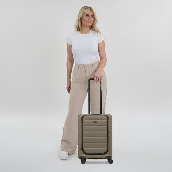 Redolz Essentials 17 4-kołowy wózek kabinowy 55 cm z miękką kieszenią na laptopa