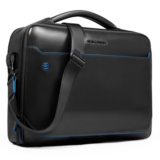 Piquadro Blue Square Teczka Skórzany 39 cm Komora na laptopa