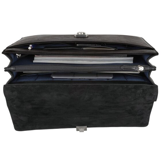 Leonhard Heyden Bergamo Teczka skórzana 40 cm Komora na laptopa