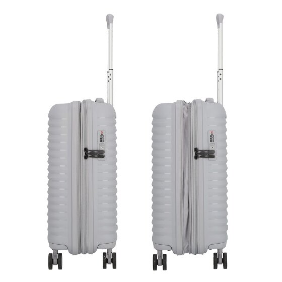 d&n Travel Line 4500 4 kółka Walizka kabinowy S 55 cm z plisą rozprężną