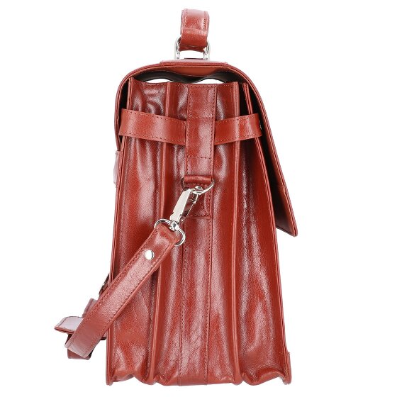 Alassio Mocca aktówka skórzana 38 cm przegroda na laptopa