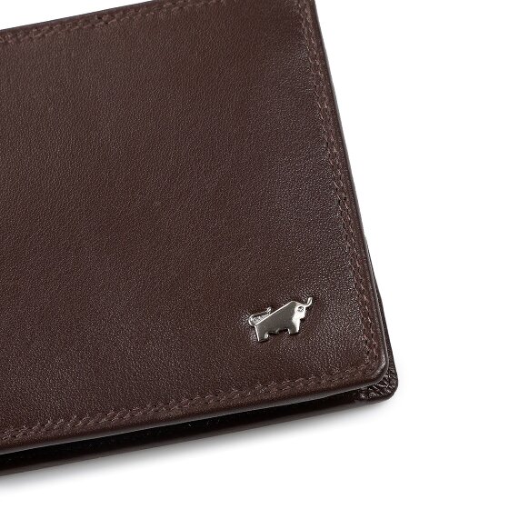 Braun Büffel Golf 3.0 Portfel Ochrona RFID Skórzany 12 cm