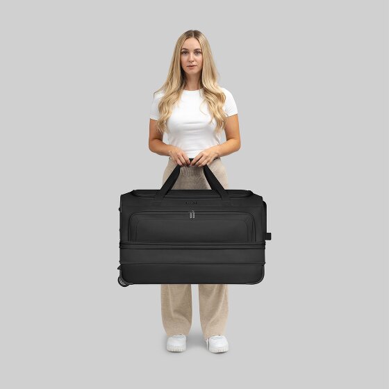 Redolz Zestaw 2-kołowych toreb podróżnych Duffle Essentials 2-częściowy L+L z elastycznym zagięciem