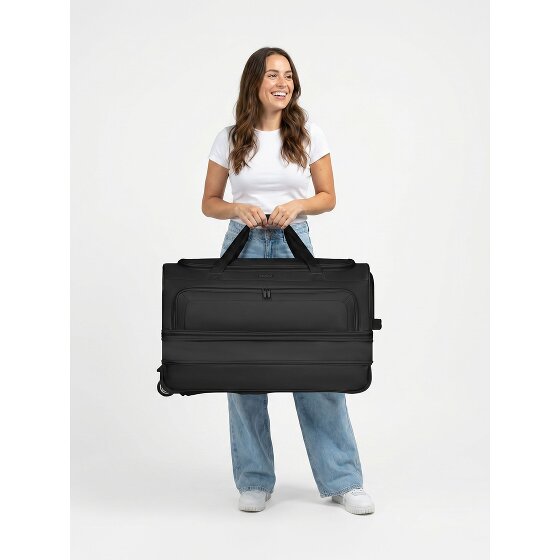 Redolz Zestaw 2-kołowych toreb podróżnych Duffle Essentials 2-częściowy L+L z elastycznym zagięciem