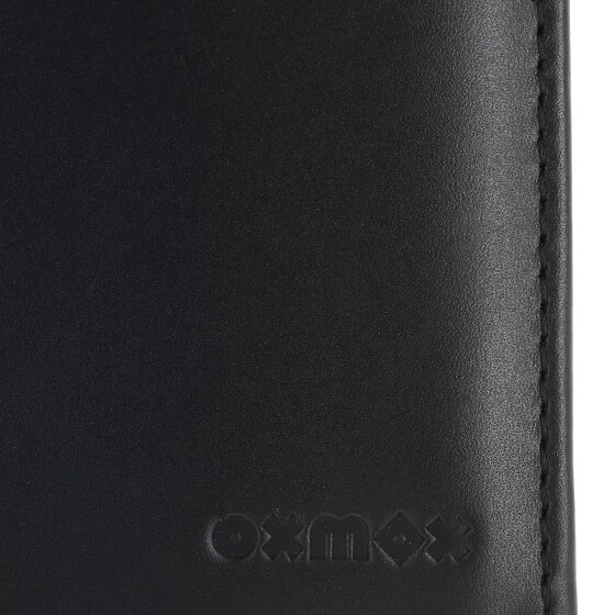 oxmox Leather Portfel Ochrona RFID Skóra 13 cm