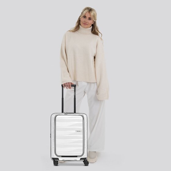 Bergpfeil Travel 4 kółka Walizka kabinowa 55 cm Komora na laptopa z funkcją poszerzenia