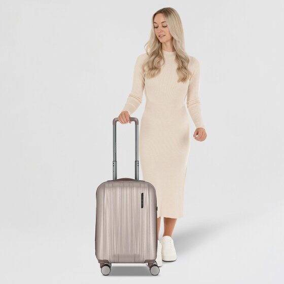 Polestream Moonrock 4 kółka Walizka kabinowy S 55 cm z plisą rozprężną