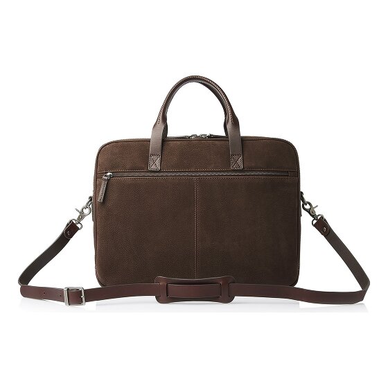 Castelijn & Beerens Nubuck Teczka Skóra 41 cm Komora na laptopa