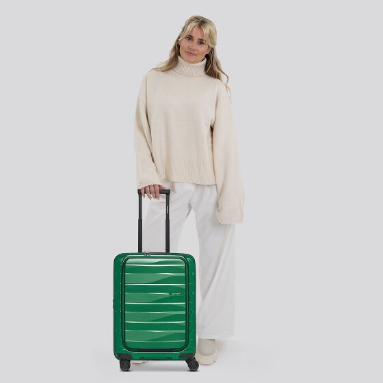 Bergpfeil Travel 4 kółka Walizka kabinowa 55 cm Komora na laptopa z funkcją poszerzenia