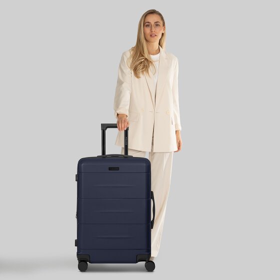 Police London 4 kółka Walizka 64 cm z plisą rozprężną