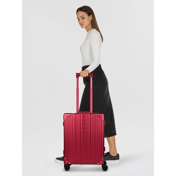 Aleon Walizka kabinowa Traveler Domestic z 4 kółkami, Aluminium, 55 cm