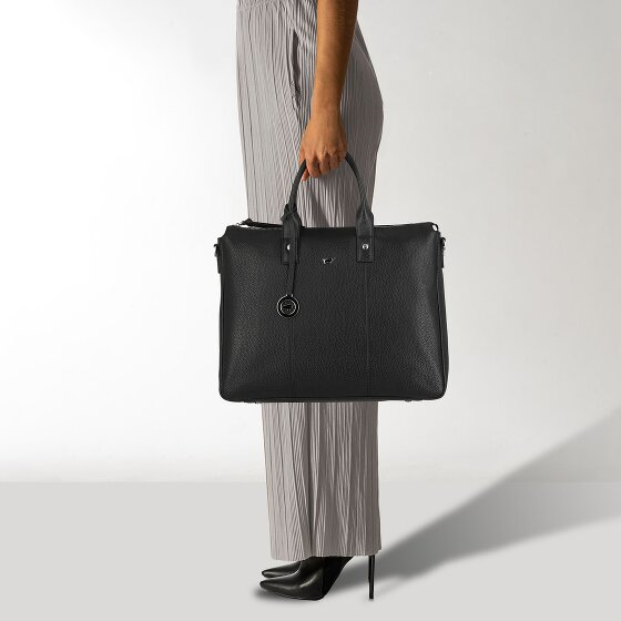 Braun Büffel Hanna Shopper Bag Skórzany 39 cm Komora na laptopa