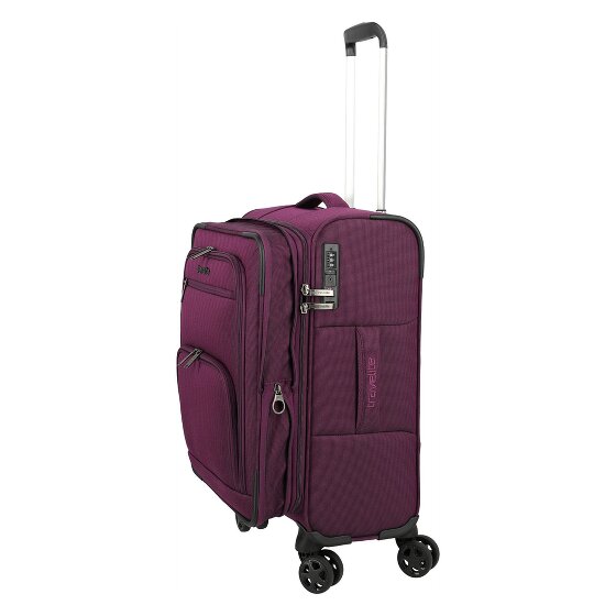 Travelite Cubis 4 kółka Walizka kabinowa S 55 cm z funkcją poszerzenia