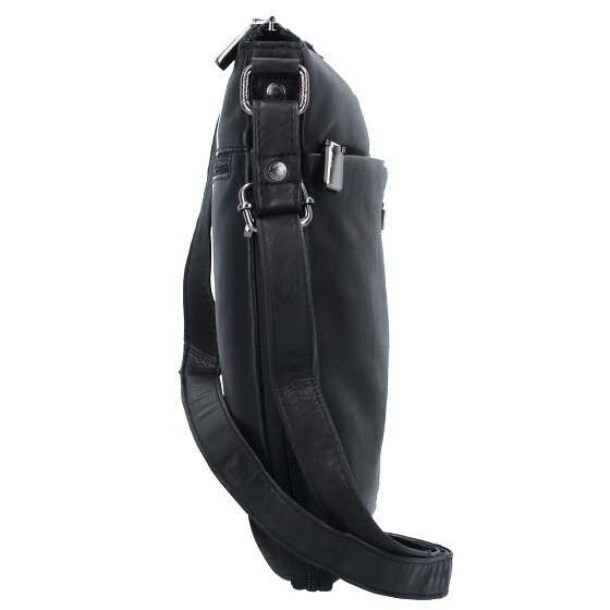 Greenland Nature Black Nappa Torba na ramię Skórzany 29 cm