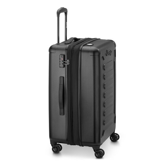 Jeep JH004C 4 kółka Walizka 68 cm z plisą rozprężną