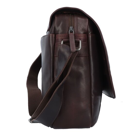The Chesterfield Brand Wax Pull Up Posłaniec Skórzany 40 cm Komora na laptopa