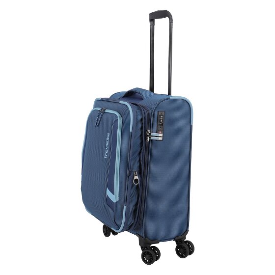 Travelite Corsiica 4 kółka Walizka kabinowy S 55 cm z plisą rozprężną