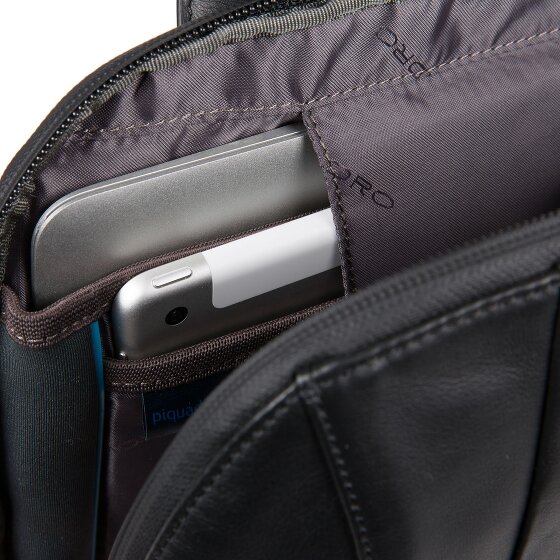 Piquadro Skórzany plecak Urban 39 cm z przegrodą na laptopa