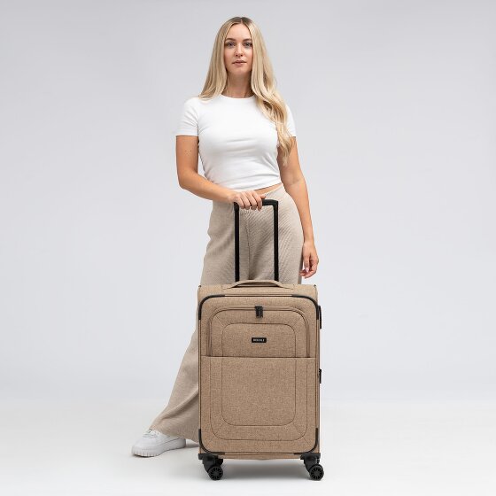 Redolz Essentials 12 MEDIUM – walizka na 4 kółkach, 67 cm, z funkcją poszerzenia kieszeni