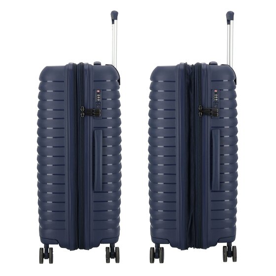 d&n Travel Line 4500 4 kółka Walizka M 65 cm z plisą rozprężną