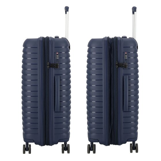 d&n Travel Line 4500 4 kółka Walizka M 65 cm z plisą rozprężną