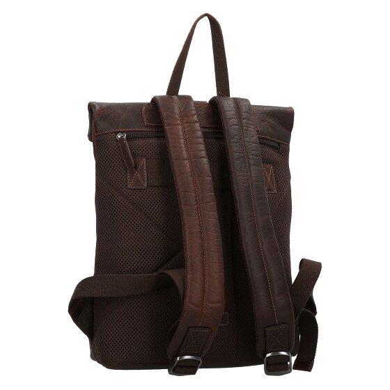 Jack Kinsky Porto Plecak Skórzany 37 cm Komora na laptopa