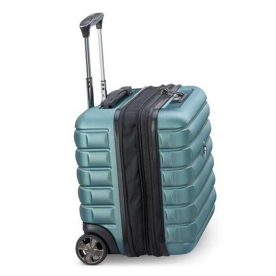 Delsey Paris 4-kołowy wózek biznesowy Shadow 5.0 z przegrodą na laptopa 38 cm i rozszerzaną plisą