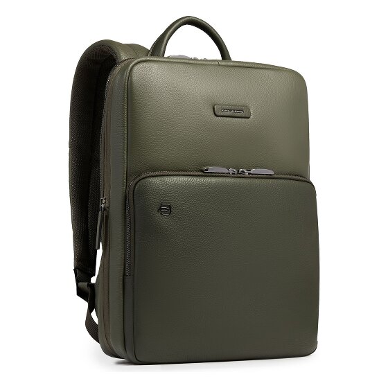 Piquadro Modus Plecak Skórzany 37 cm Komora na laptopa