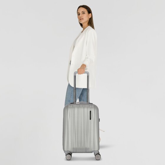 Polestream Moonrock 4 kółka Walizka kabinowy 55 cm z plisą rozprężną