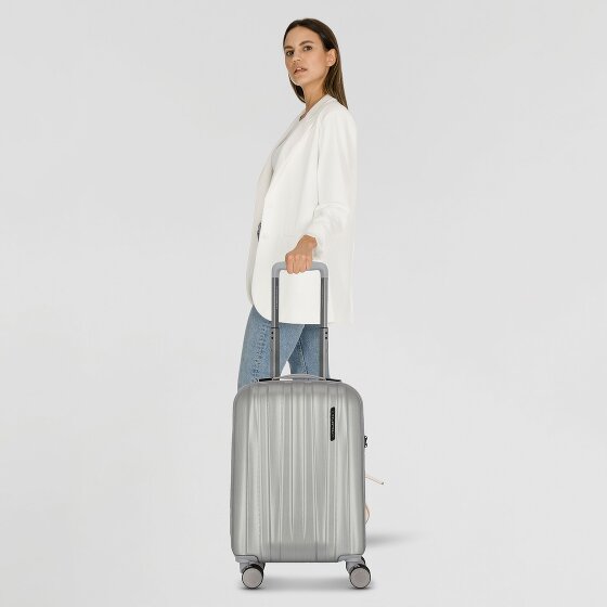 Polestream Moonrock 4 kółka Walizka kabinowy S 55 cm z plisą rozprężną