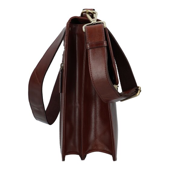 Leonhard Heyden Skórzana teczka Cambridge z przegrodą na laptopa 40 cm