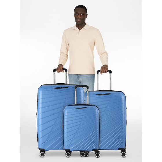 Benzi 5808 4 kółka Zestaw walizek 3-części z plisą rozprężną