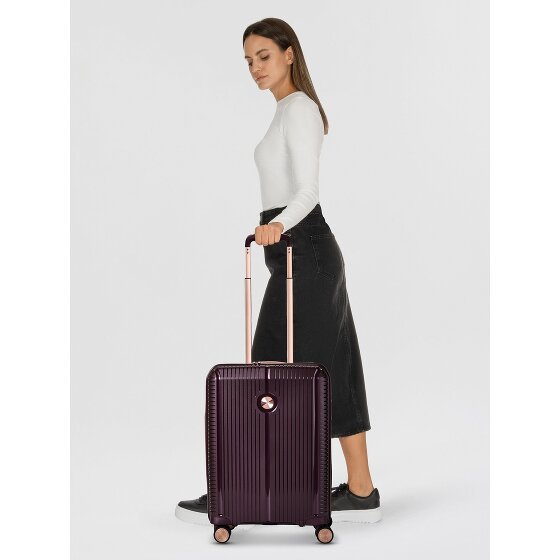 Polestream Paris 4 kółka Walizka kabinowy 55 cm z plisą rozprężną