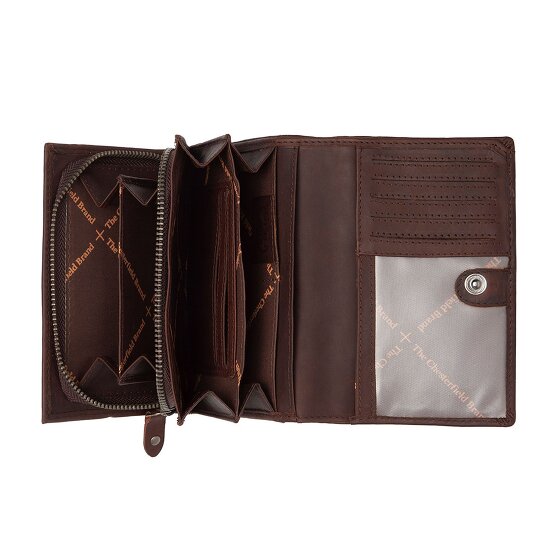 The Chesterfield Brand Seattle Portfel Ochrona RFID Skórzany 14.5 cm