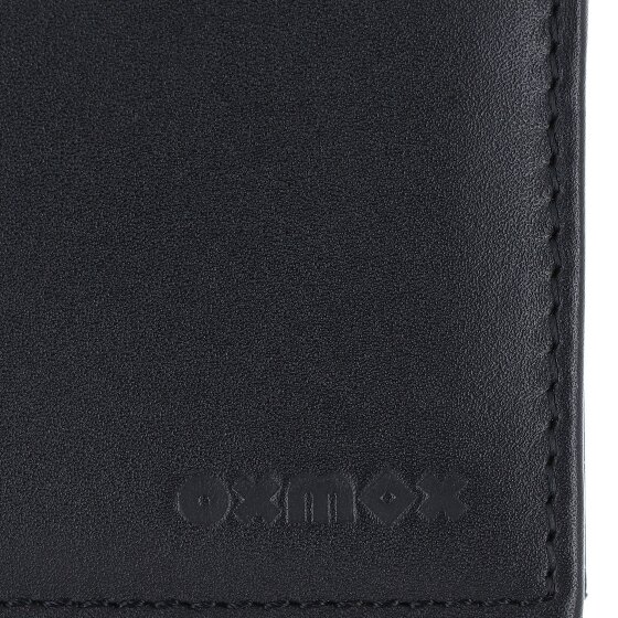 oxmox Leather Portfel Ochrona RFID Skóra 11 cm
