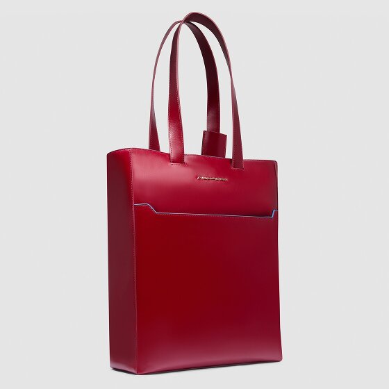 Piquadro Blue Square Torba na ramię Ochrona RFID Skórzany 30 cm Komora na laptopa