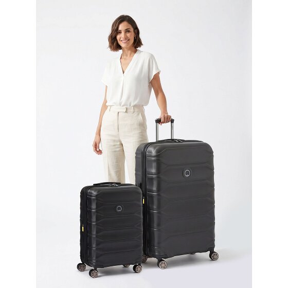Delsey Paris Zestaw walizek Meteor z 4 kółkami w rozmiarach S i L z funkcją poszerzenia