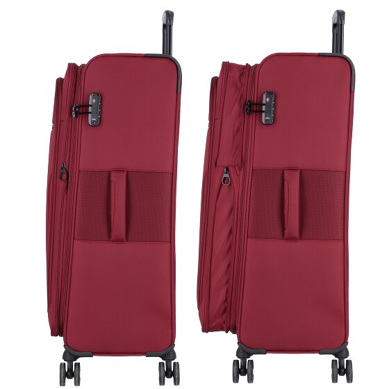 d&n Travel Line 9704 4 kółka Walizka L 78 cm z plisą rozprężną