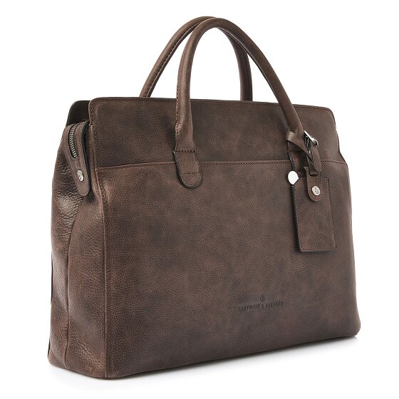 Castelijn & Beerens Carisma Shopper Bag Ochrona RFID Skórzany 41 cm Komora na laptopa