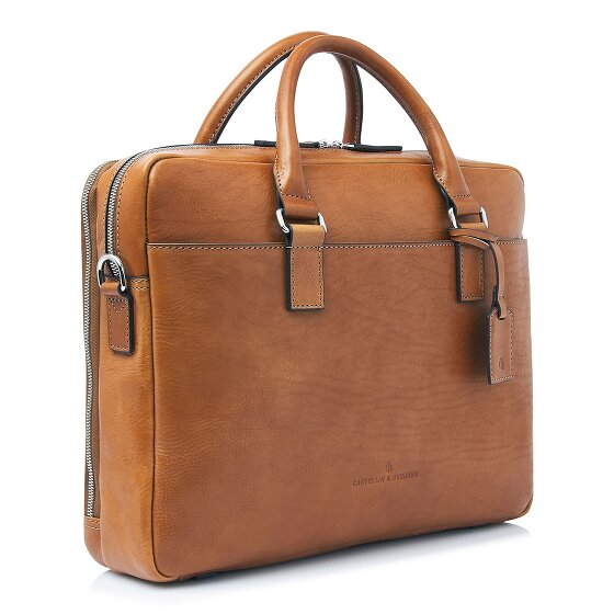 Castelijn & Beerens Rick Teczka Ochrona RFID Skórzany 40 cm Komora na laptopa