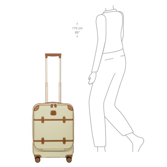 Bric's Bellagio 4 kółka Walizka kabinowy 55 cm z plisą rozprężną