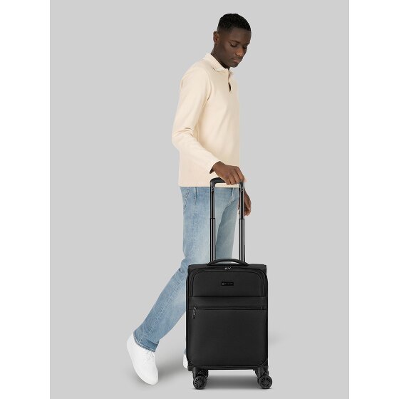 bugatti Valencia Soft 4 kółka Walizka kabinowy S 55 cm z plisą rozprężną